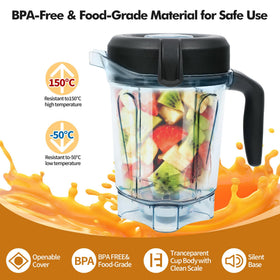 Deuovht blender pitcher wide-base design enhances stability during blending
