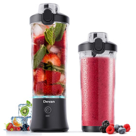 Devan portable blender with diamond jar design, ideal for quick smoothies on the go.
