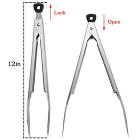 Devico 18-8 stainless steel tongs highlighting durable material for everyday use.