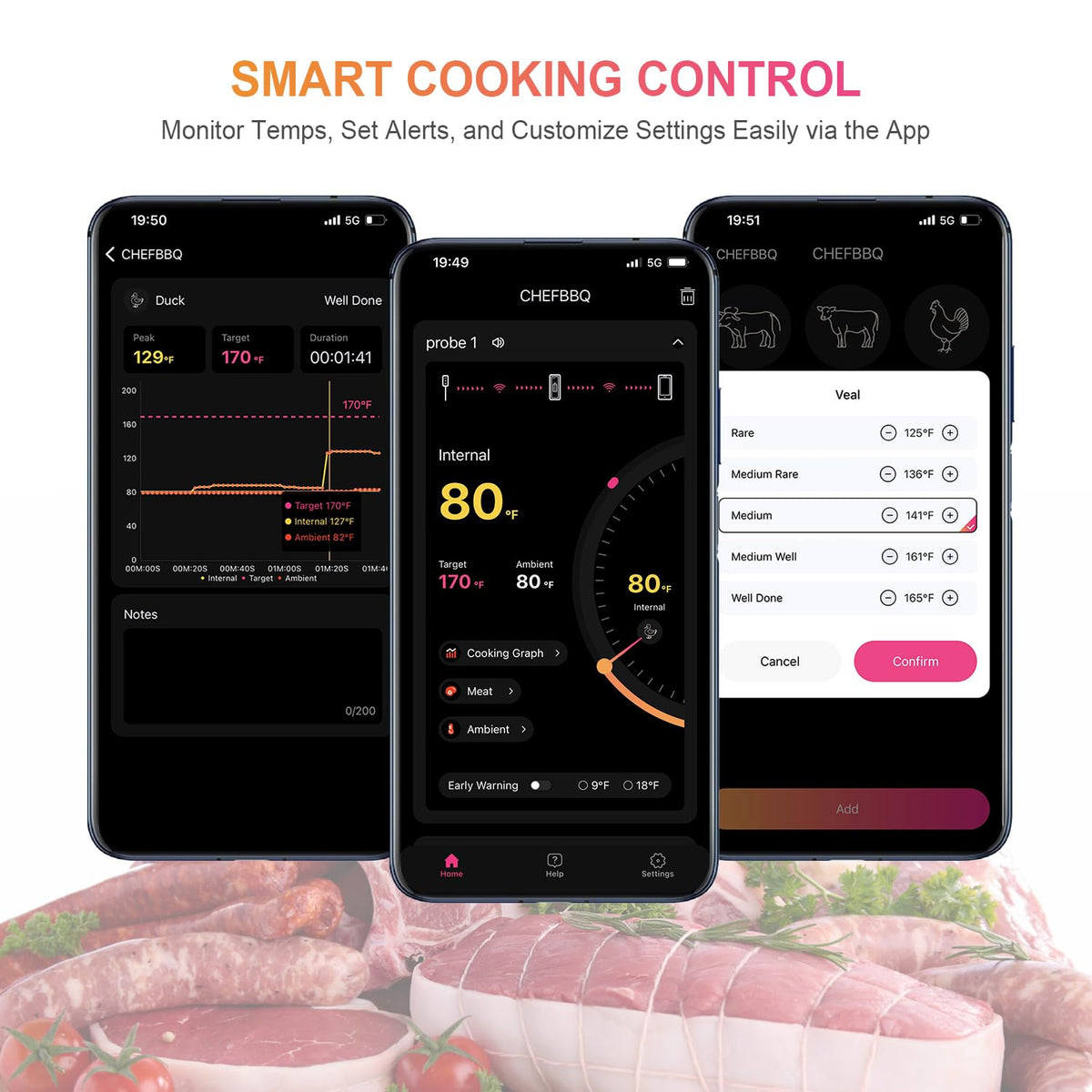 Dewjom long-battery-life cooking session enables extended cooks.