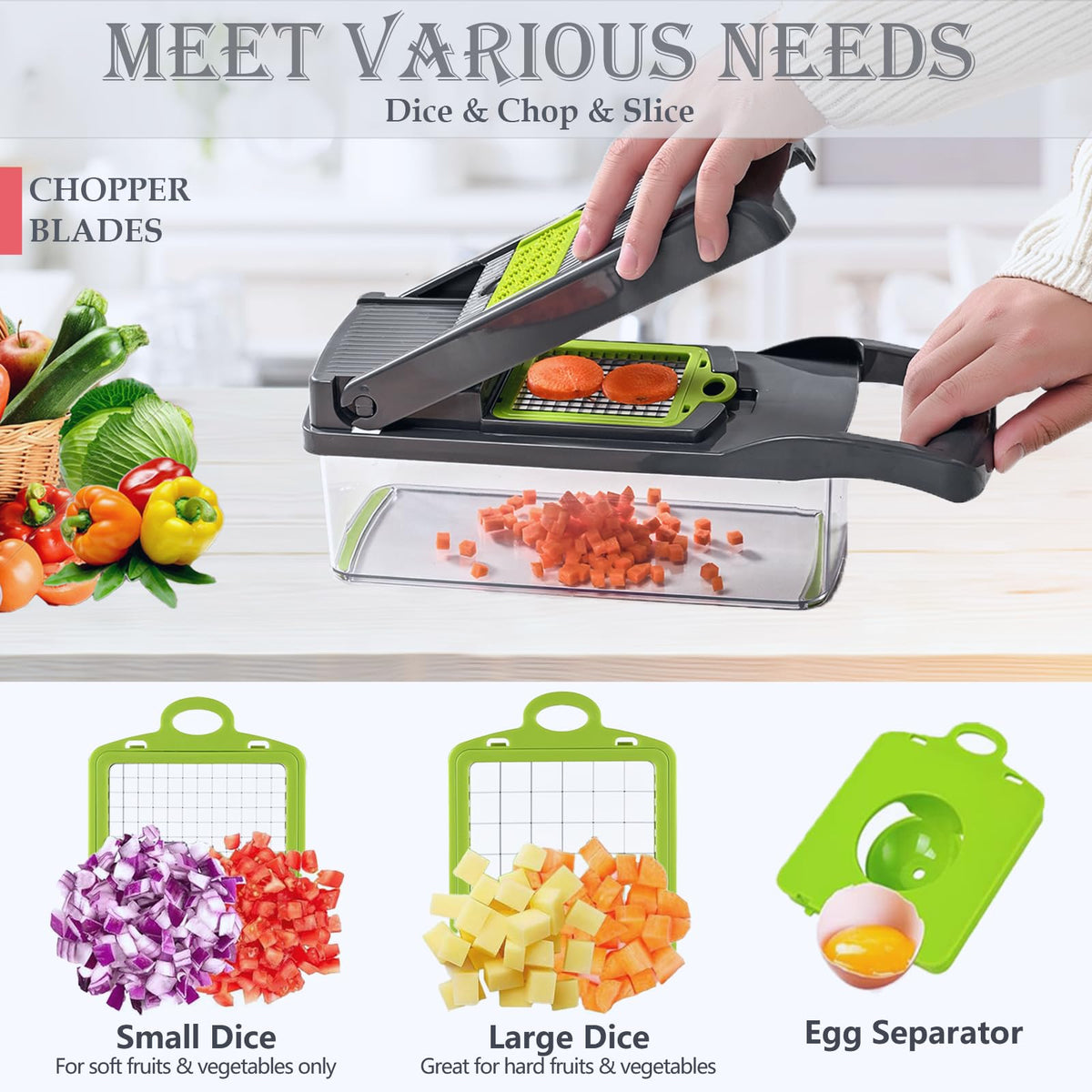 Dewpeton Pro-Series blades deliver razor-sharp precision for even slicing