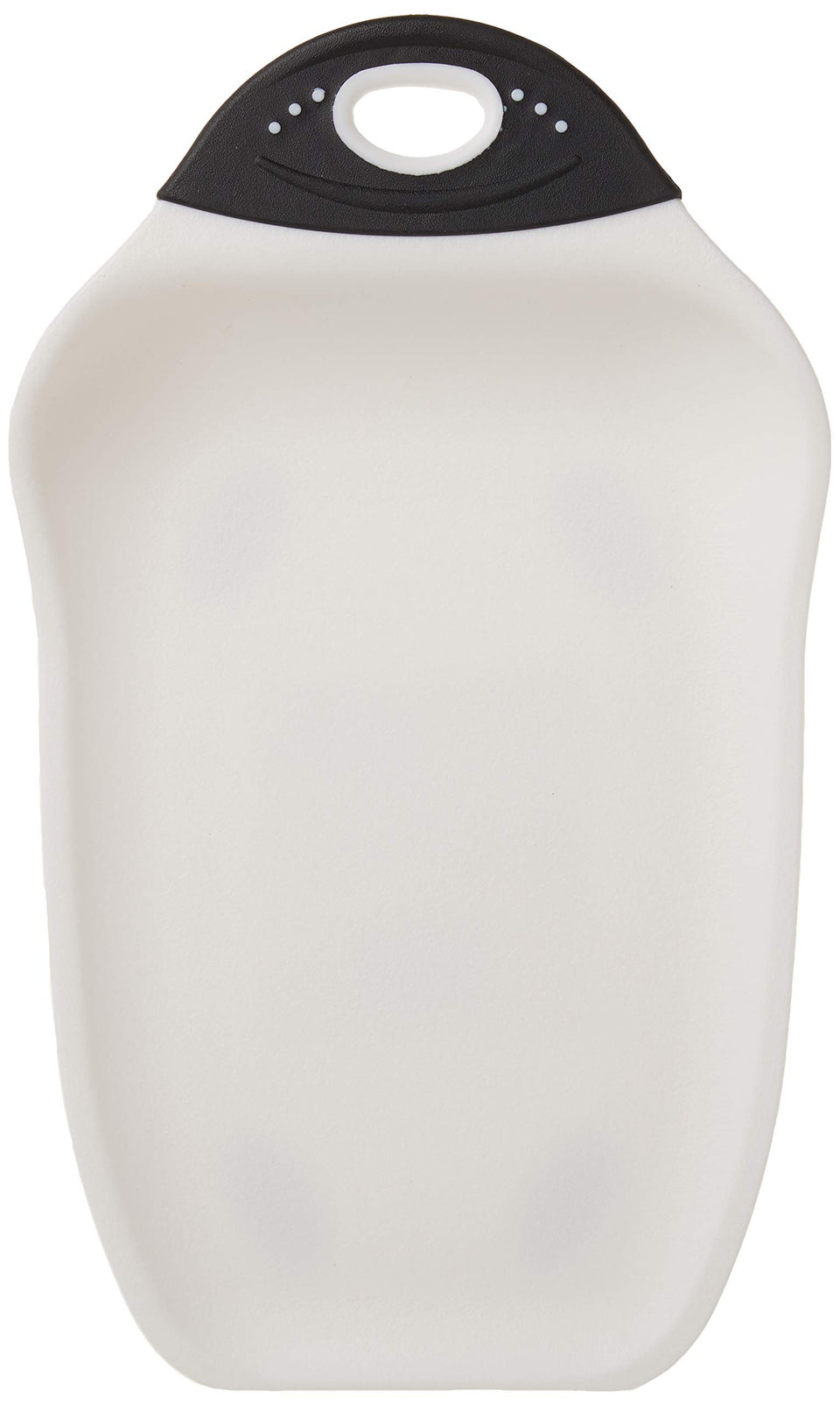 Dexas Chop and Scoop board curved edges guide juices while slicing fruit.