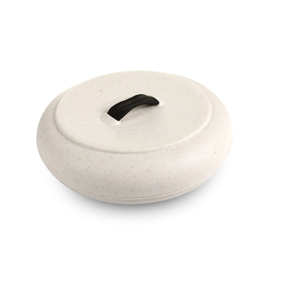 Dexas XL tortilla warmer with lid on, 9.5-inch, ideal for warming tortillas.