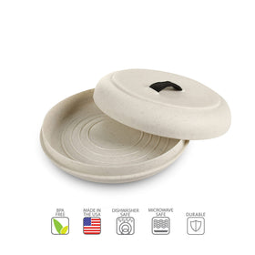 Dexas XL tortilla warmer stacked with another for neat storage and easy access.
