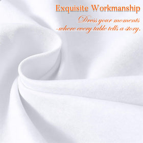 Dexbriz washable tablecloths simplify cleanup after meals and gatherings.