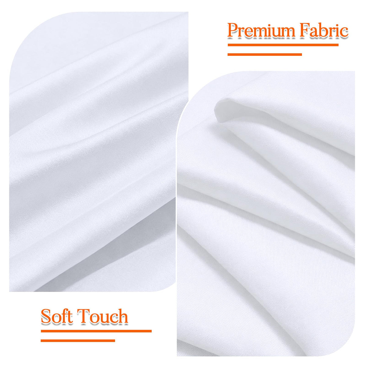 Dexbriz wedding banquet tablecloths add a bright, versatile backdrop for celebrations.