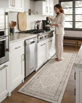 DEXI waterproof kitchen mat resists spills and stains for easy maintenance.