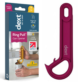 Dext ring pull opener with ergonomic handle for easy grip and smooth opening