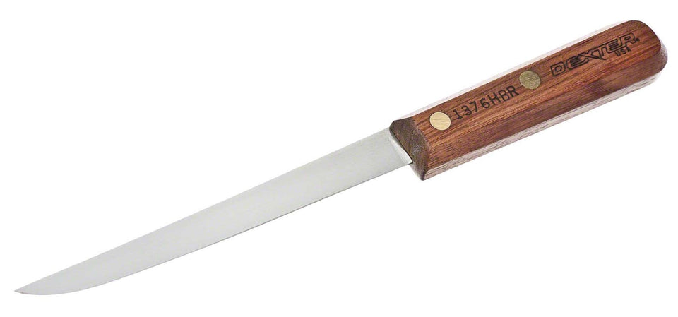 Dexter-Russell 6-inch boning knife with rosewood handle for precise deboning and trimming