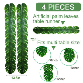 DEYIXUN artificial palm leaves connectors create continuous display