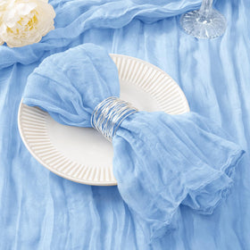 DeZerlor light-blue napkins, 21x21 inches, bulk pack for events