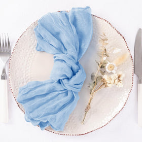 DeZerlor napkins on dining table for elegant celebration