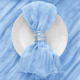 DeZerlor napkins wrinkled texture close-up, adds rustic charm