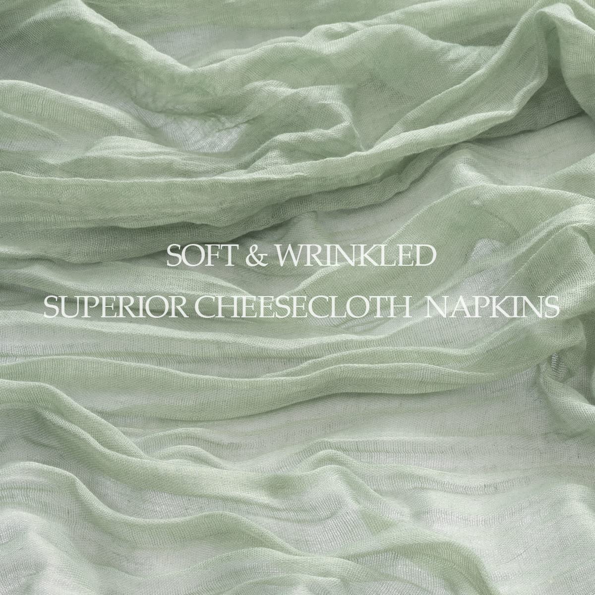 DeZerlor sage green napkins outdoor party setup for spring events