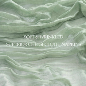 DeZerlor sage green napkins outdoor party setup for spring events