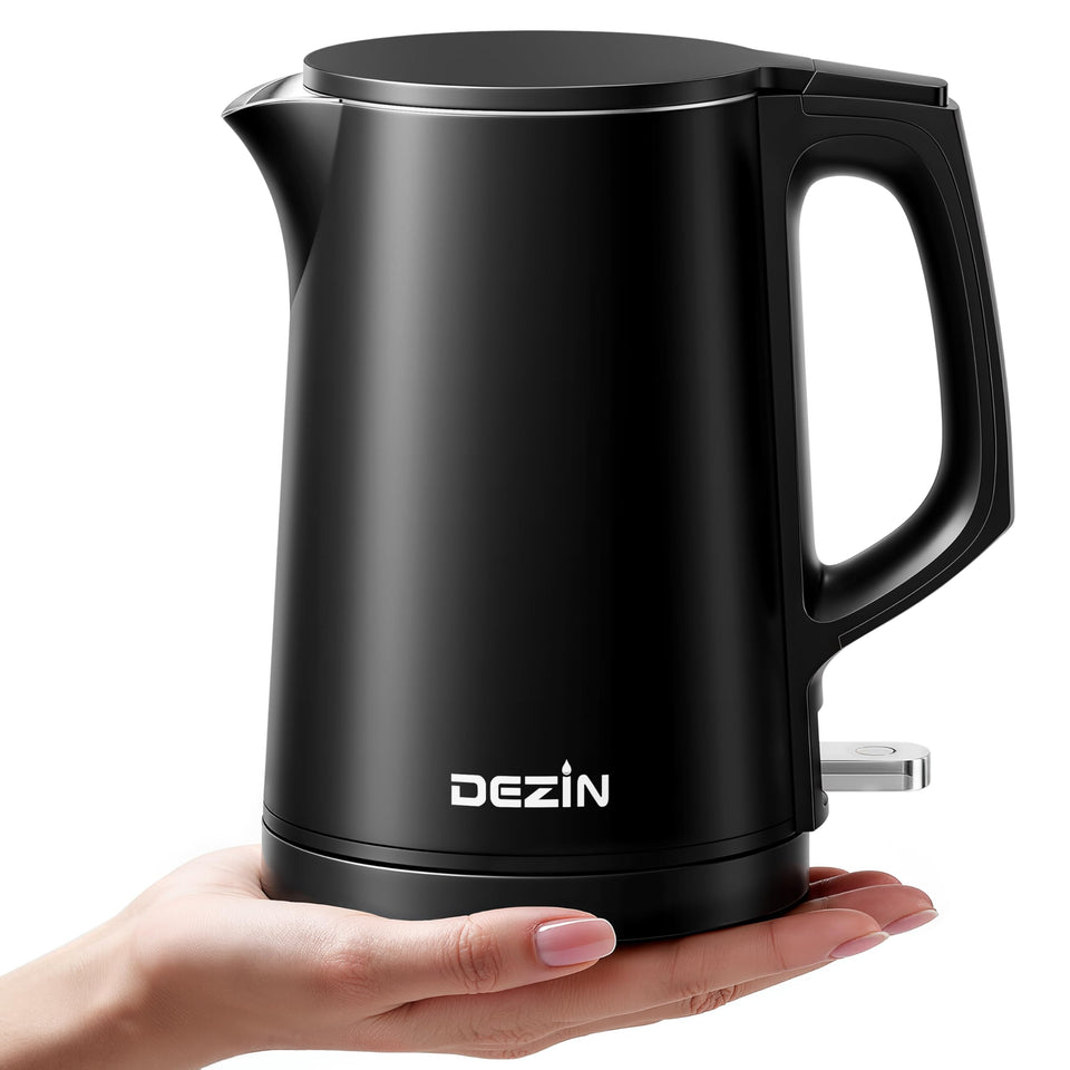 Dezin 0.8L kettle with compact travel design for easy packing on business trips.