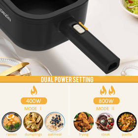 DEZIN 2L capacity ideal for single servings or small meals with steamer