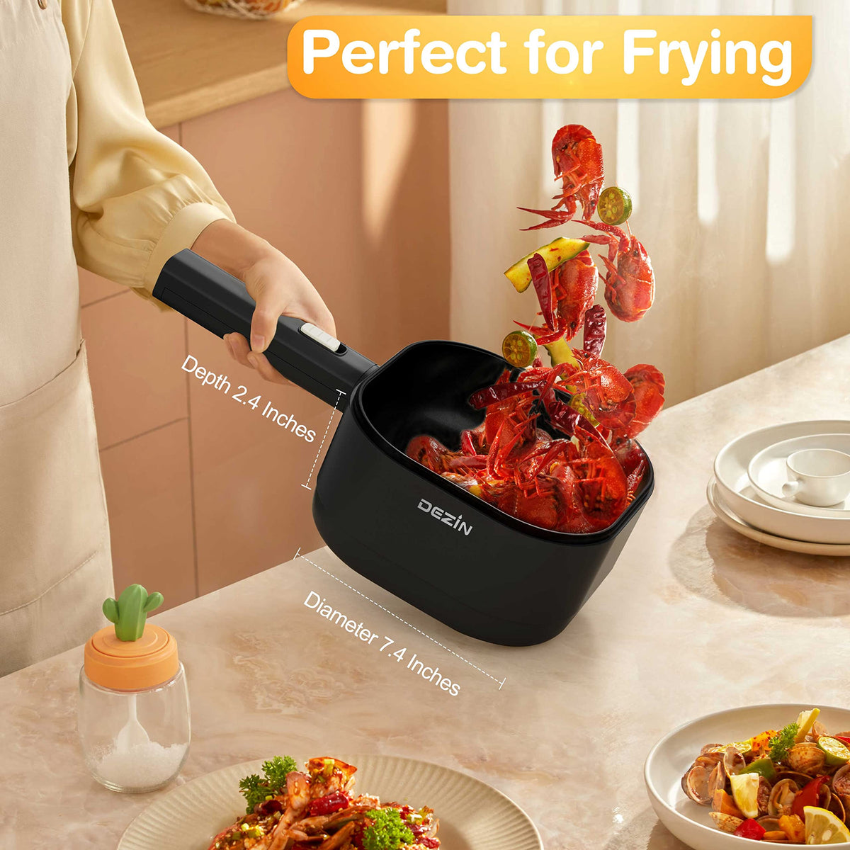 DEZIN easy-clean surface supports fast cleanup after cooking