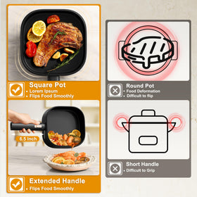DEZIN electric cooker shows ceramic glaze coating for healthier, non-stick cooking