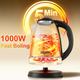 DEZIN electric kettle boil-dry protection feature in action