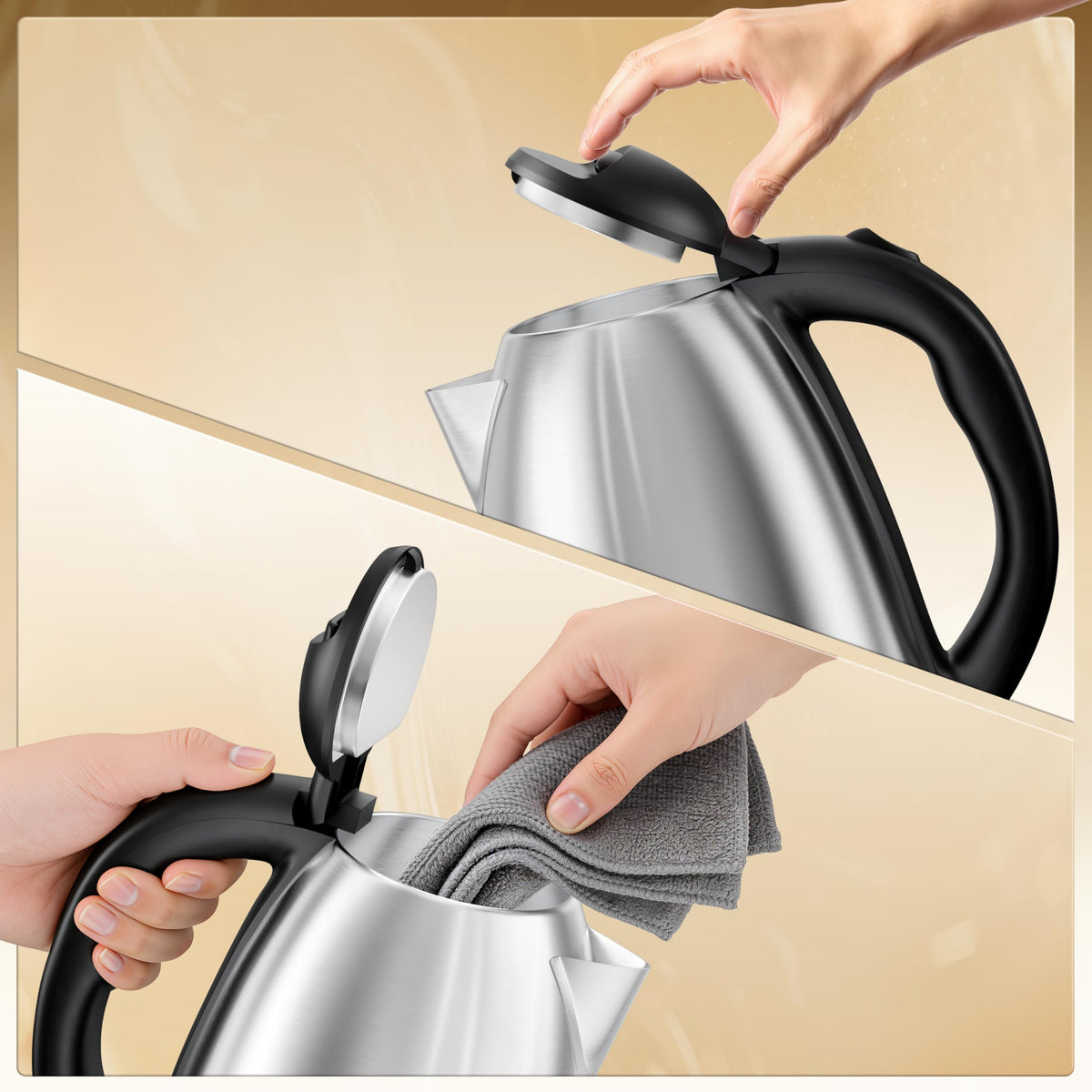 DEZIN electric kettle fast boil for coffee and tea moments