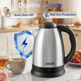 DEZIN electric kettle one-touch button for easy operation