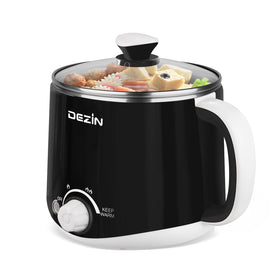 DEZIN hot pot 1.6L capacity for fast noodles and eggs at home.