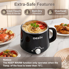 DEZIN compact design fits small kitchens or dorm spaces.