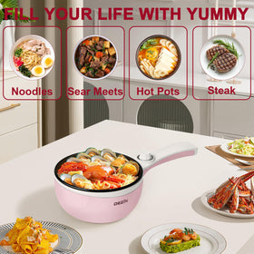 DEZIN hot pot eggs and fried rice in action for versatile meals.