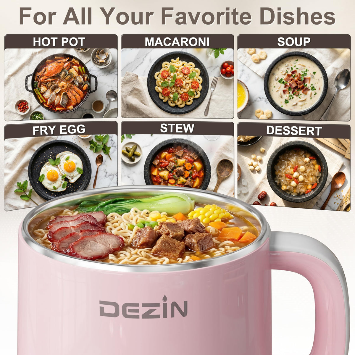 DEZIN hot pot electric set up for a small dinner with friends