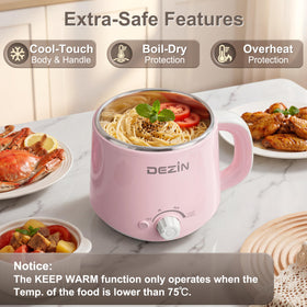 DEZIN hot pot in a compact kitchen on a desk or counter