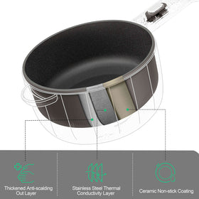 DEZIN hot pot electric dorm cooking setup in a small space