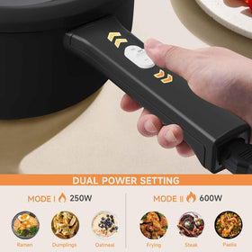DEZIN hot pot electric non-stick coating eases cleanup