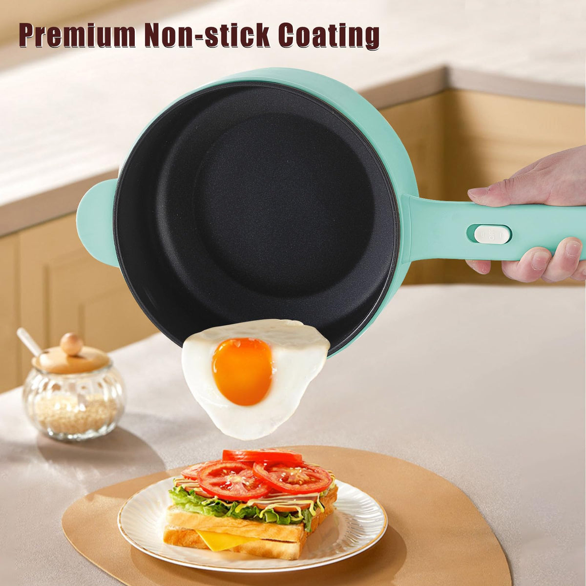 Dezin for dorm room use; compact size, no stove required.