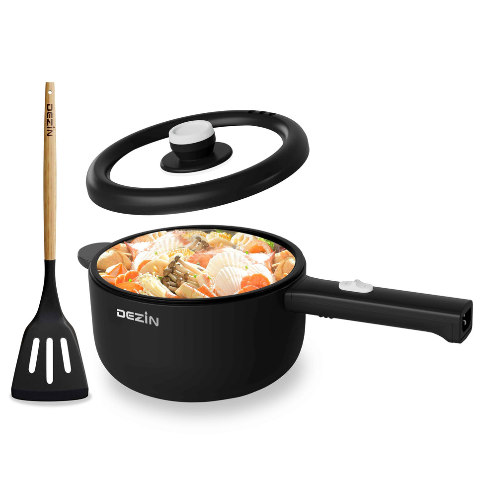 DEZIN hot pot electric 2L nonstick sauté pan in use for quick meals