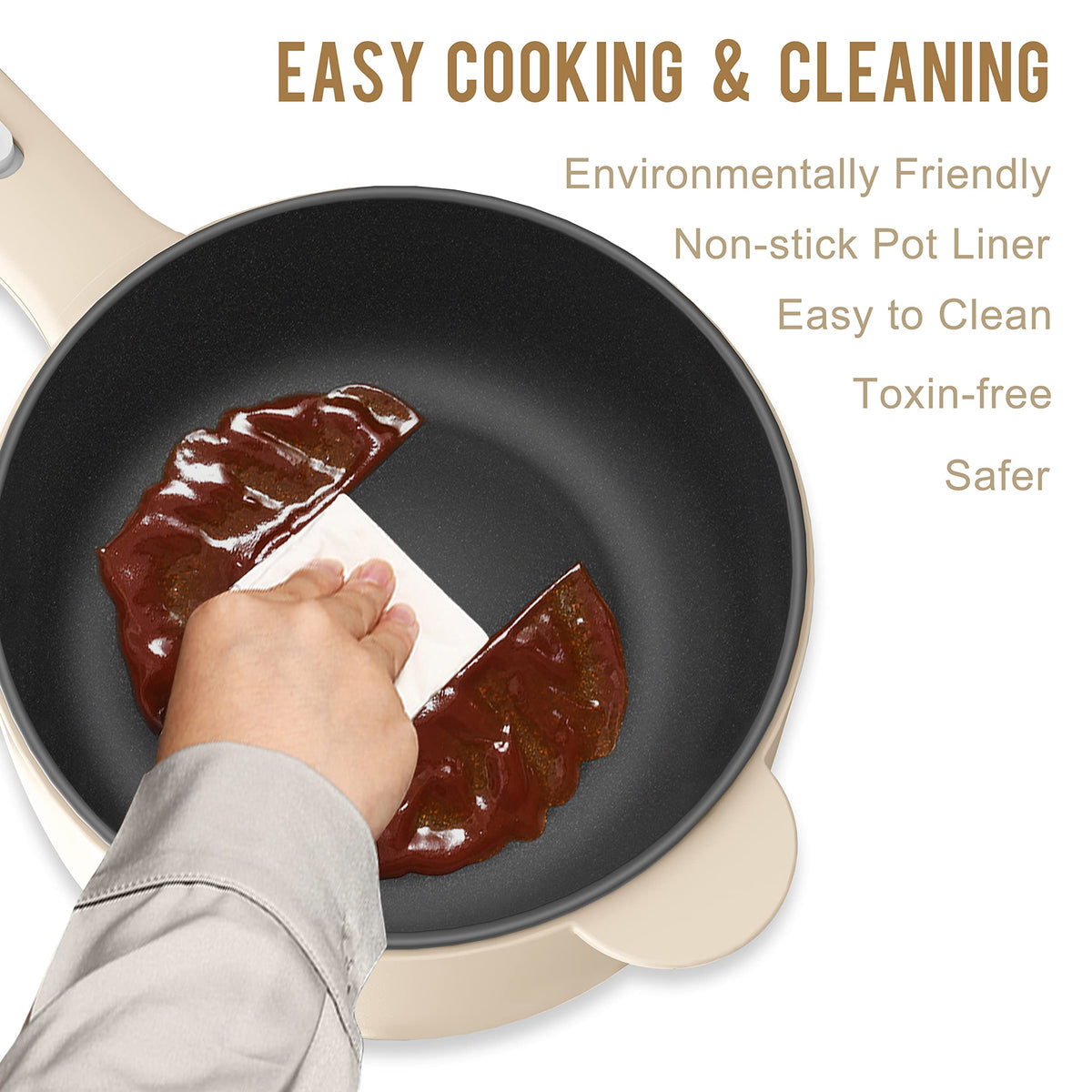DEZIN hot pot electric dorm-friendly portable design