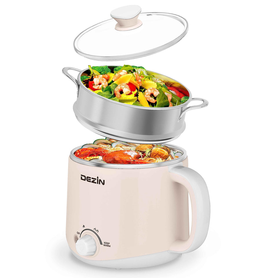 DEZIN hot pot front view shows compact design for small kitchens.