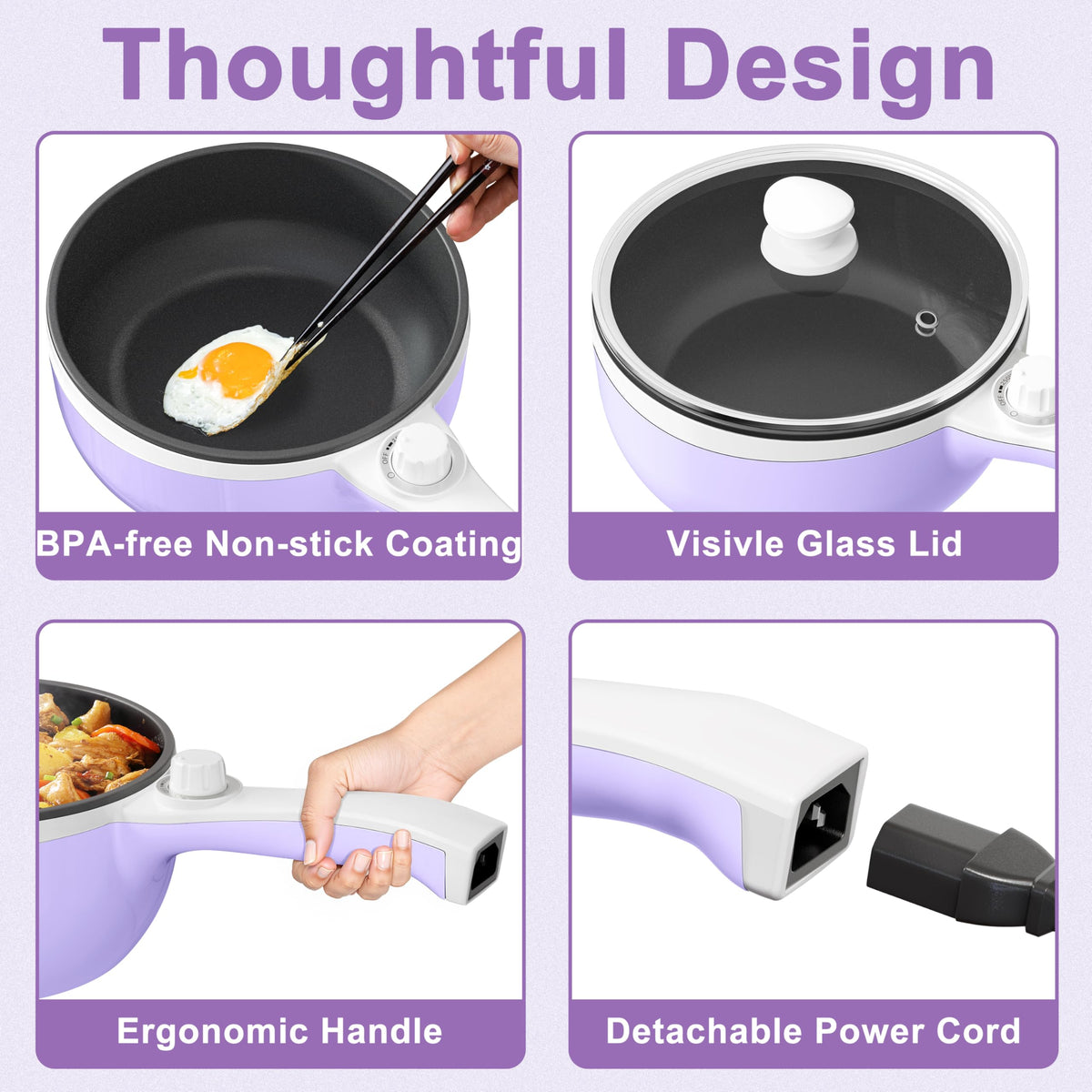 DEZIN hot pot has boil-dry protection to prevent accidents