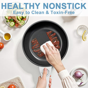 DEZIN 1.5L capacity fits single servings, ramen, eggs, and rice.