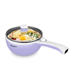 DEZIN hot pot electric upgraded non-stick coating enables easy, mess-free cooking