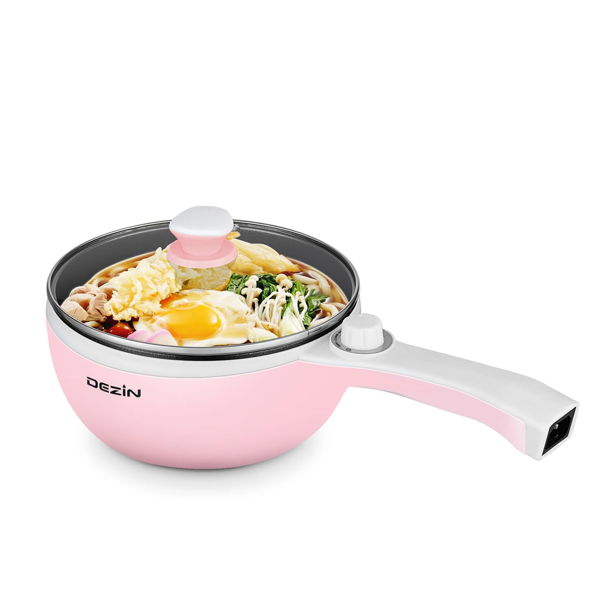 DEZIN hot pot electric upgraded with a non-stick coating for easy cleaning.