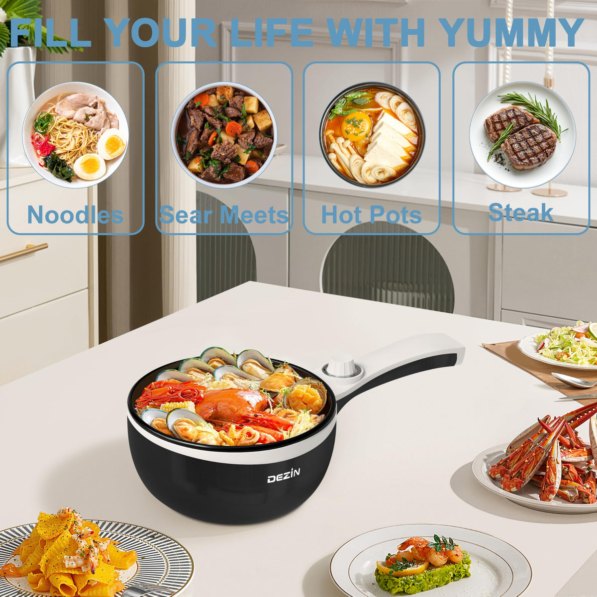 DEZIN compact design is ideal for dorms, vans, and travel.