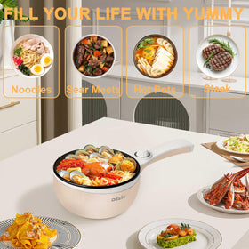 DEZIN compact 1.5L pot, ideal for dorms and travel.