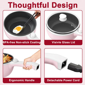 DEZIN hot pot non-stick coating supports healthier oil-free cooking.