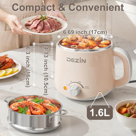 DEZIN hot pot inner pot in 304 stainless steel for safe cooking.