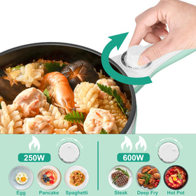 DEZIN hot pot with non-stick coating makes cleaning easy and cooking efficient