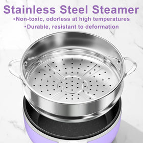 DEZIN silicone turner included for sautéing and serving.