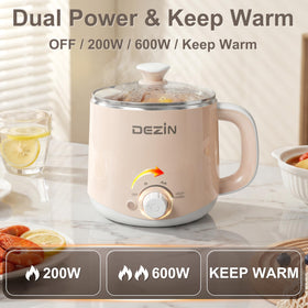 DEZIN hot pot steamer cooks eggs for versatile breakfasts.