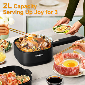 DEZIN portable hot pot perfect for travel, dorms, and small apartments