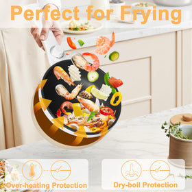 DEZIN silicone turner included for easy sauté and flipping